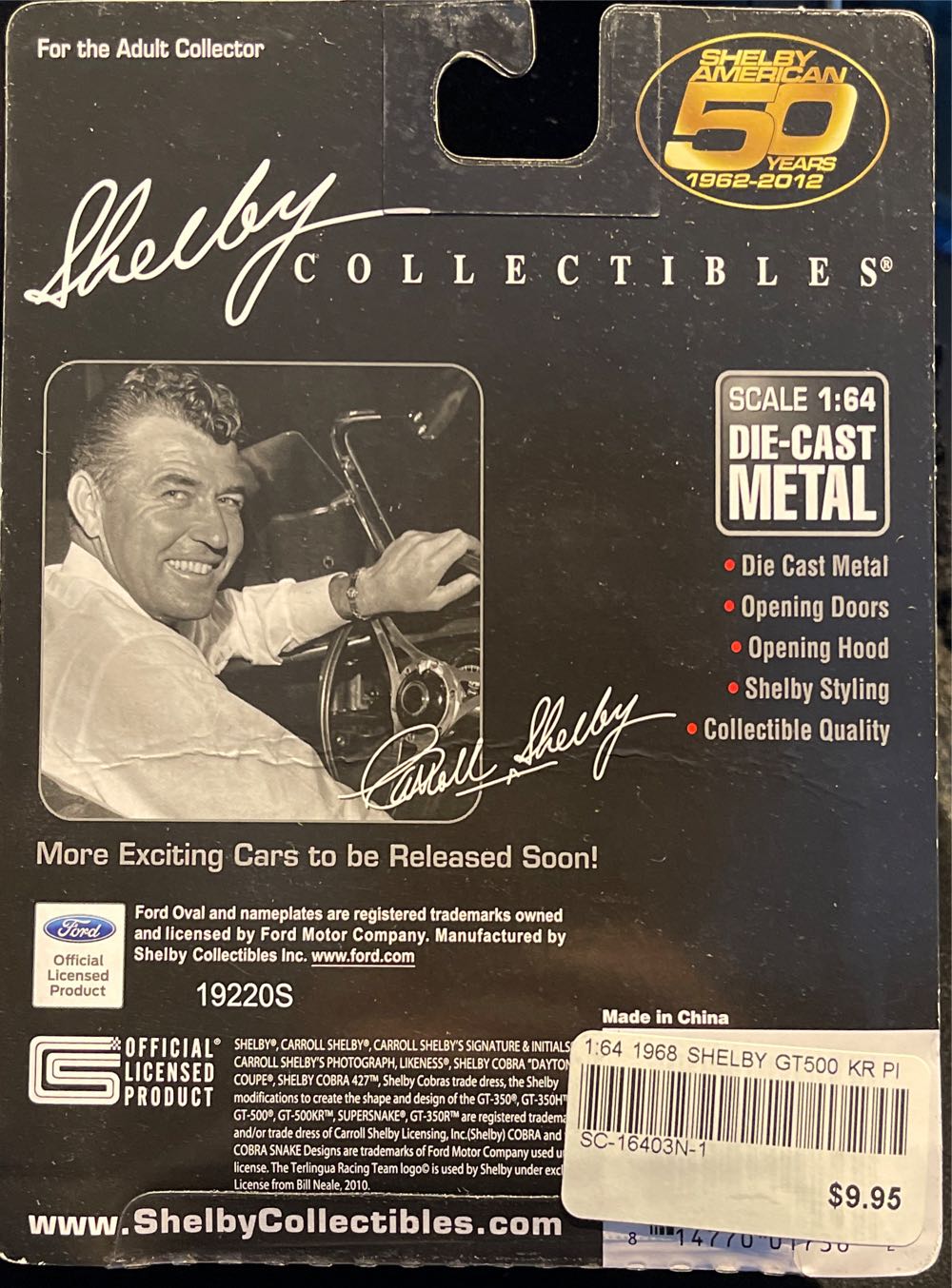 1968 Shelby GT500KR Convertible - Cobra Jet toy car collectible - Main Image 2