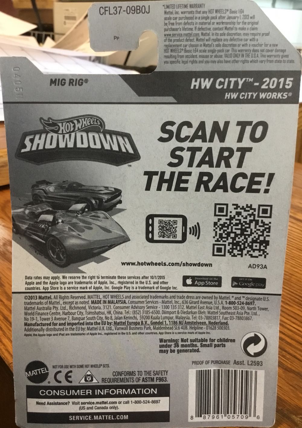 Mig Rig - HW City - HW City Works toy car collectible - Main Image 2