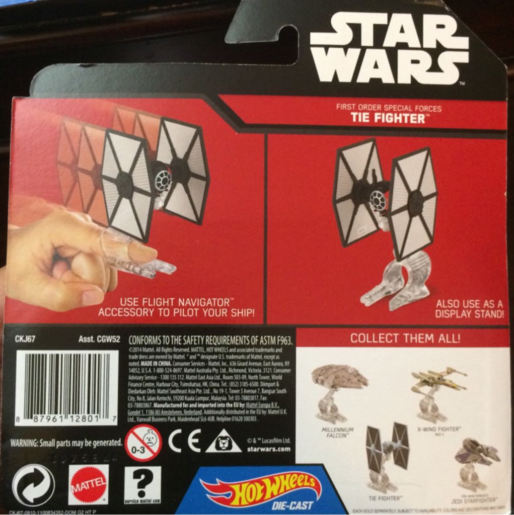 Star Wars First Order Tie Fighter - ’15 Star Wars Ships toy car collectible - Main Image 2
