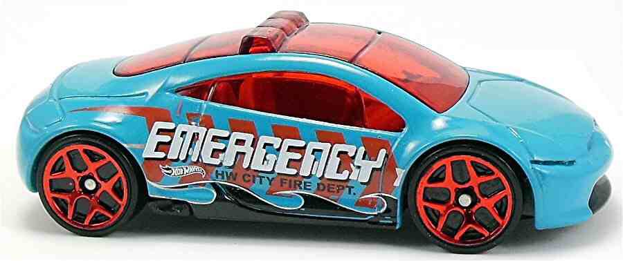 Mitsubishi Eclipse Emergency (35.0g) - Flame Fighters 5-Pack toy car collectible - Main Image 1