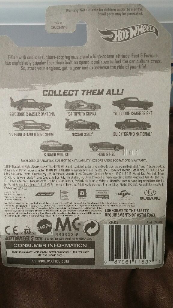 ’70 Dodge Charger R/T - Fast and Furious 6 series toy car collectible - Main Image 2