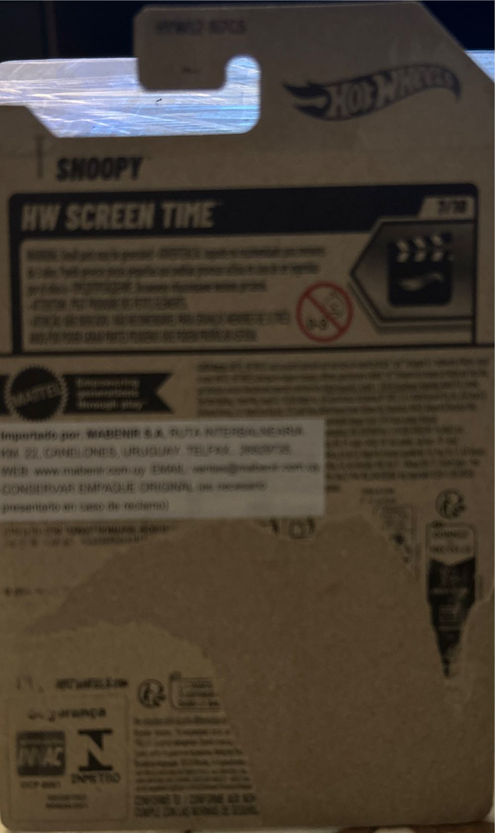 Snoopy - 2025-HW SCREEN TIME toy car collectible - Main Image 2