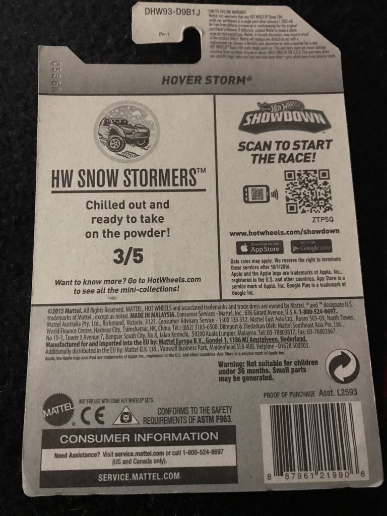 Hover Storm - HW Snow Stormers toy car collectible - Main Image 2