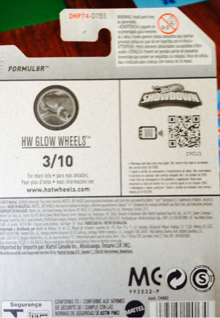 Formul8r - HW Glow Wheels toy car collectible - Main Image 2