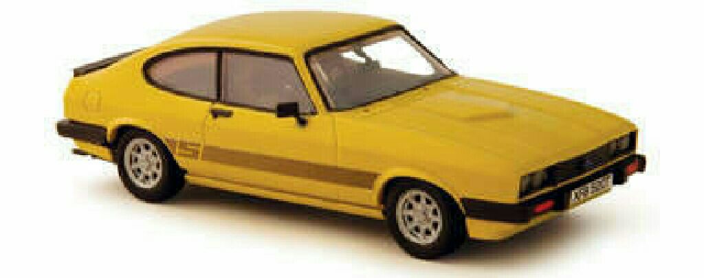 Ford capri signal yellow 3.0s  toy car collectible - Main Image 1