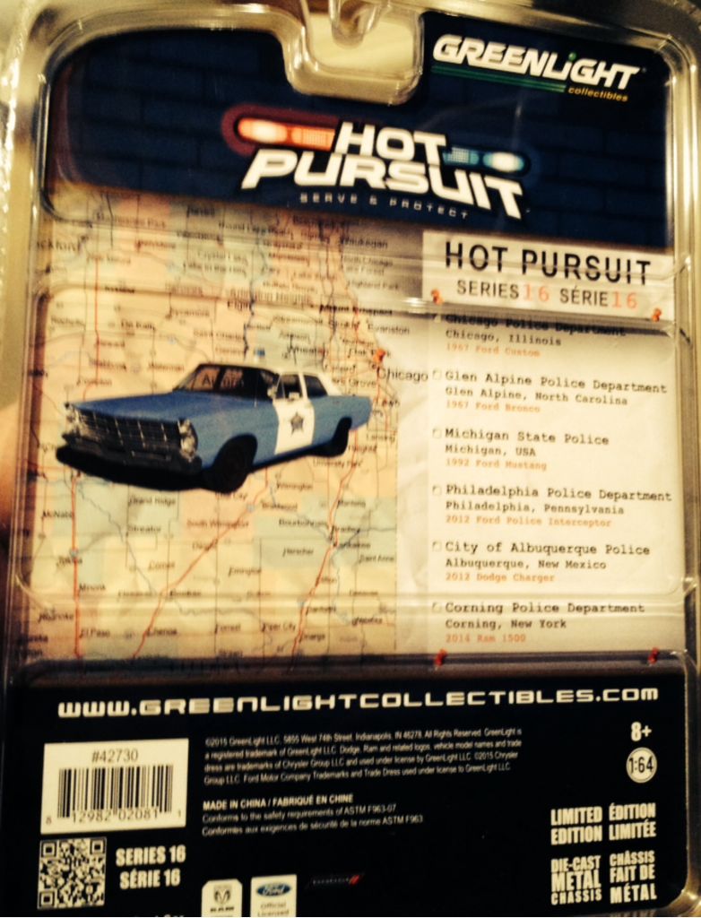 GL 1967 Ford Custom - Hot Pursuit - To Serve And Protect toy car collectible - Main Image 2