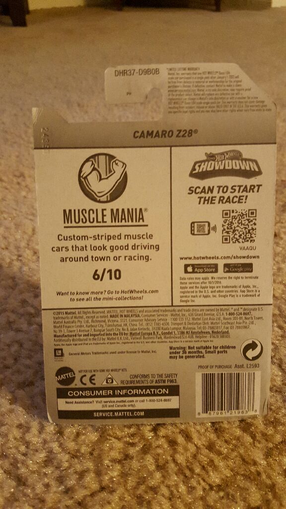 camaro z28  toy car collectible - Main Image 2