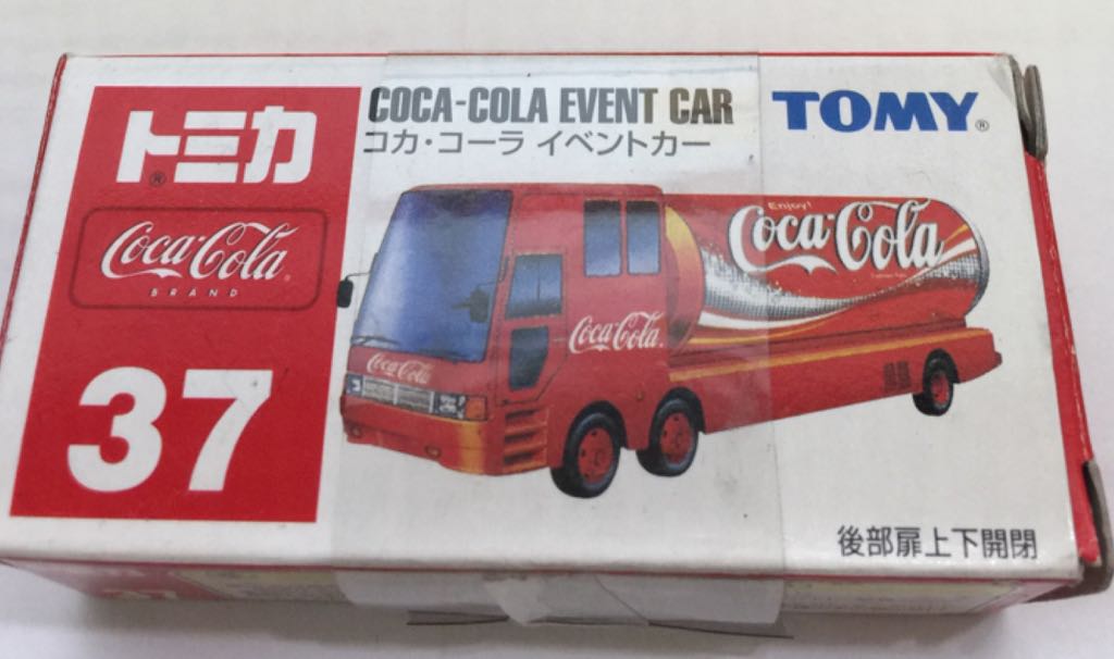 37.0 Tomy Blue Coca Cola Event Car - CHINA - Tomy toy car collectible - Main Image 1