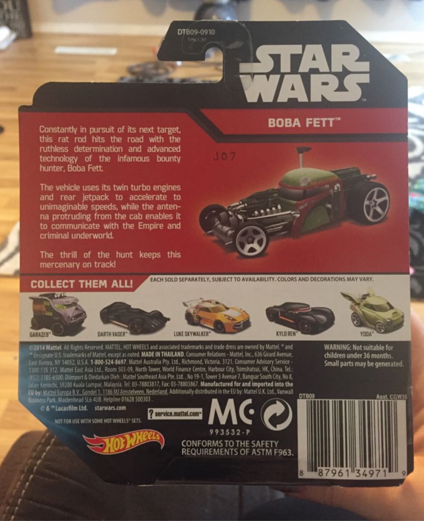 Boba Fett - 2014 Star Wars Character Series toy car collectible - Main Image 2
