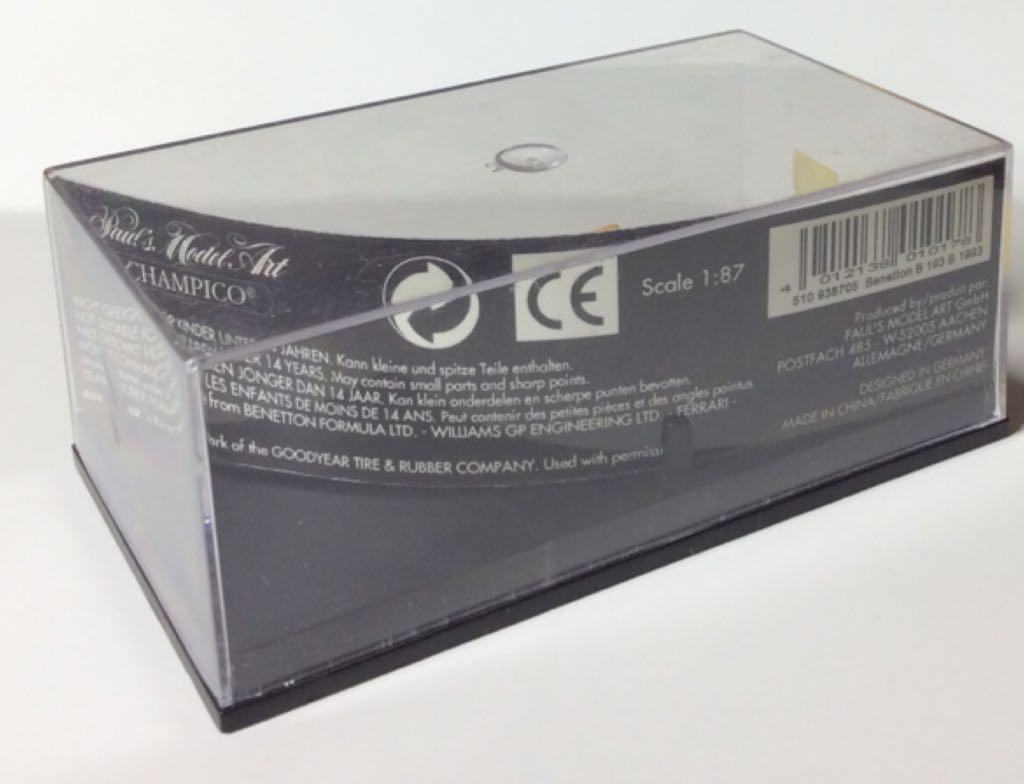 Benetton Ford B193 - Paul’s Model Art toy car collectible - Main Image 2