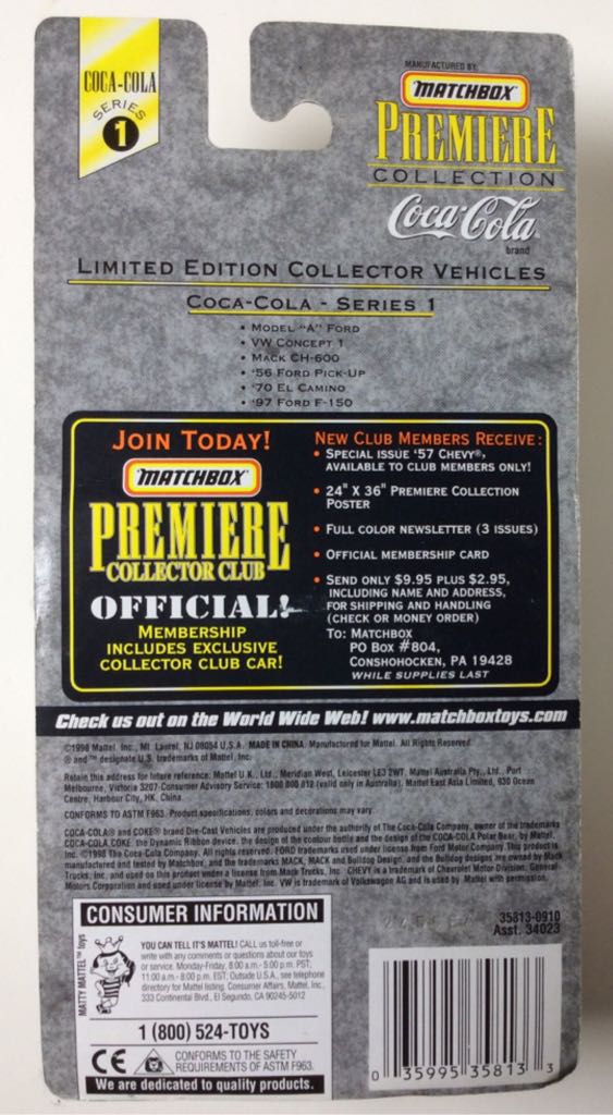 Mack CH-600 - Coca-Cola Collection toy car collectible - Main Image 2