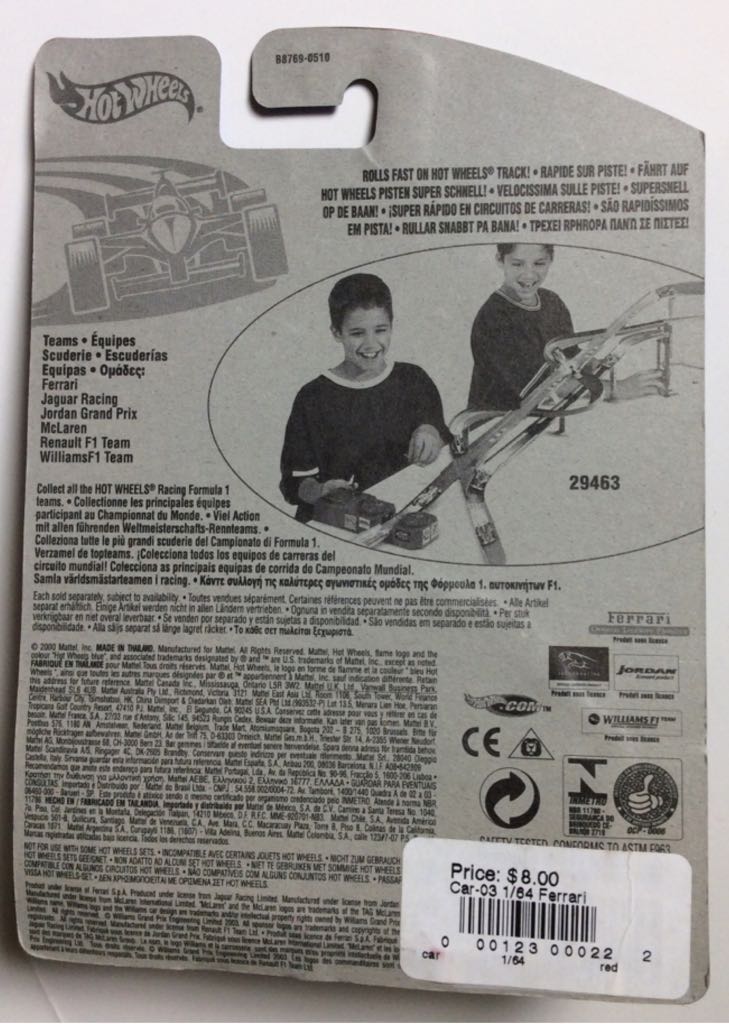 Ferrari F1 ‘00 - Hot Wheels Racing Formula 1 Teams toy car collectible - Main Image 2