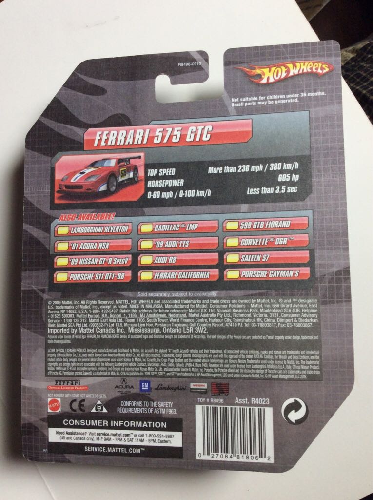 Ferrari 575 GTC - 2009 Speed Machines toy car collectible - Main Image 2