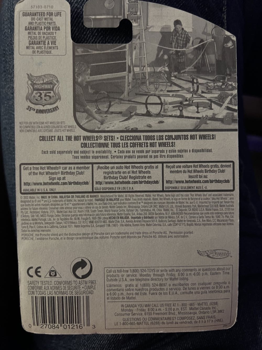 Porsche 911 GT3 Cup - Hot Wheels Highway 35th Anniversary toy car collectible - Main Image 2