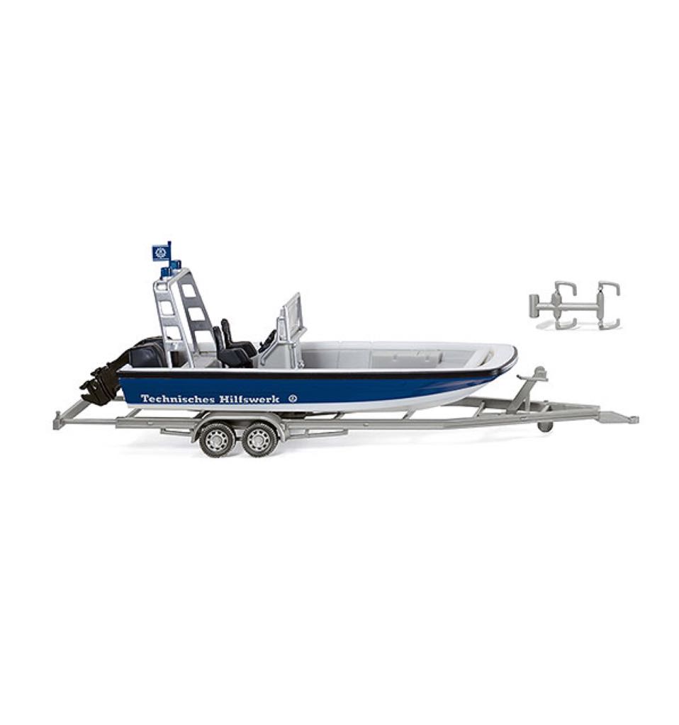 Lehmar MZB 72 THW Mehrzweckboot - Lehmar toy car collectible - Main Image 2