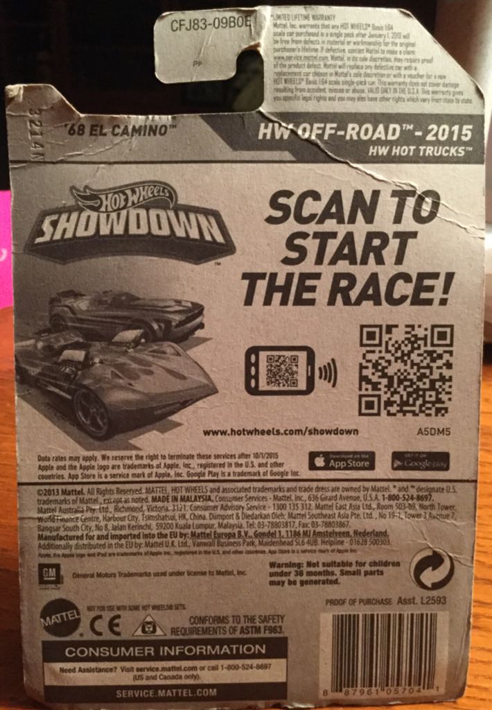 El Camino ‘68 - HW Off Road toy car collectible - Main Image 2