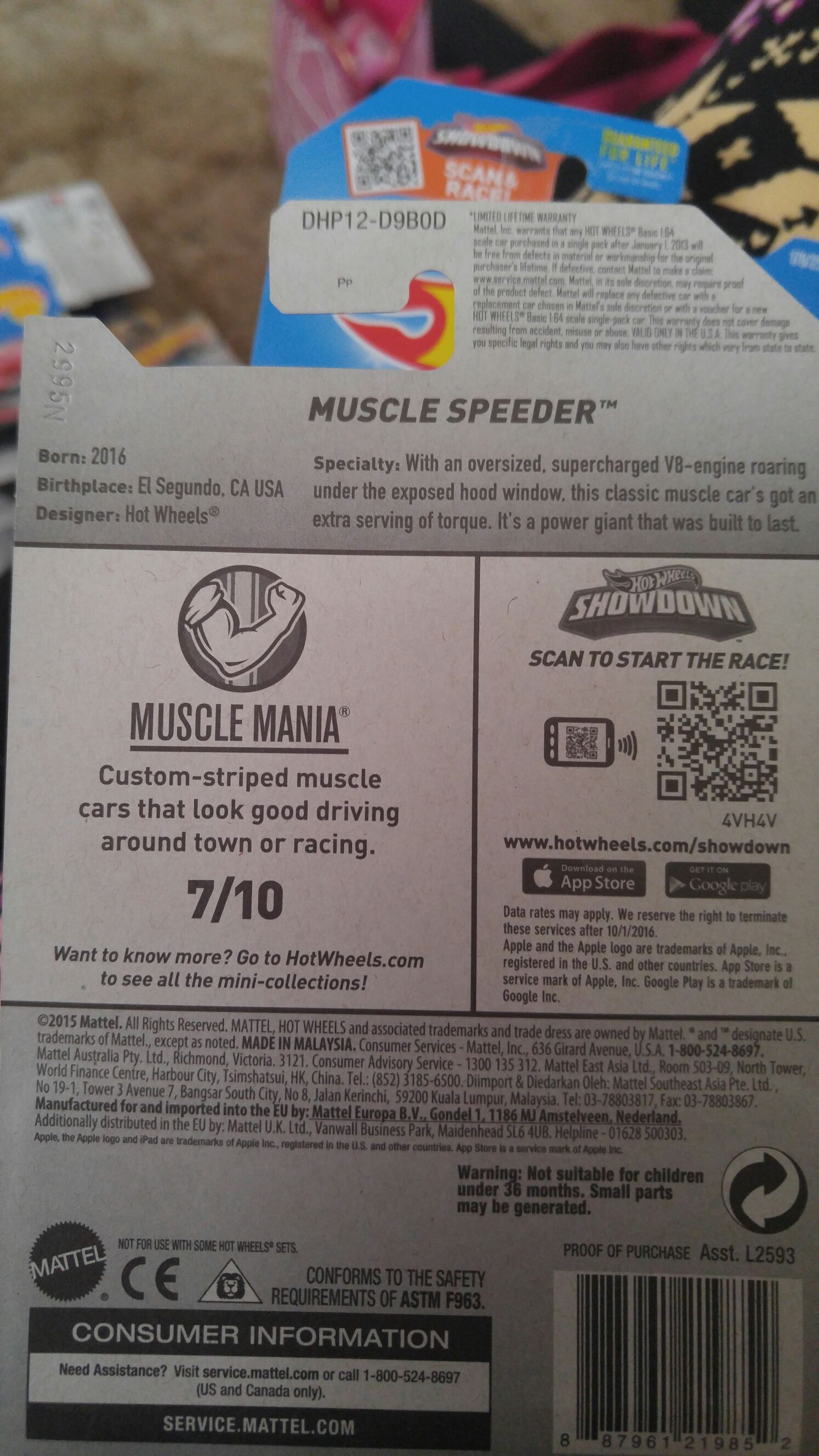 Muscle Speeder - Muscle Mania toy car collectible - Main Image 2
