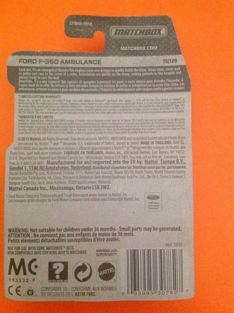 FORD F-350 AMBULANCE - MBX Heroic Rescue toy car collectible - Main Image 2