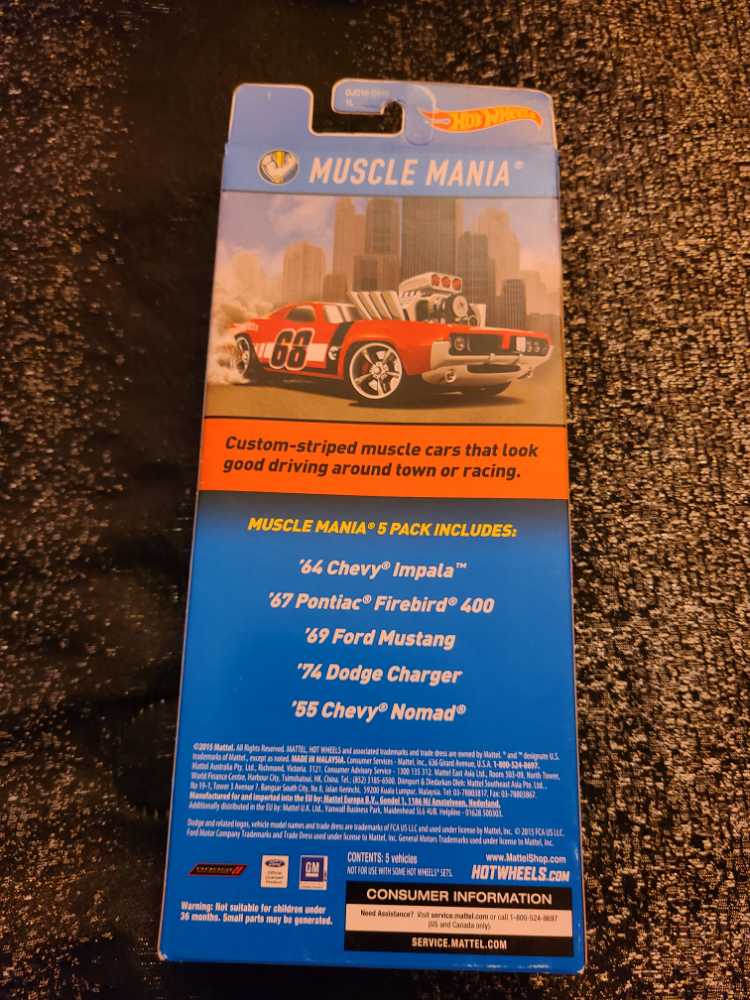 MUSCLE MANIA 5 PACK  toy car collectible - Main Image 2