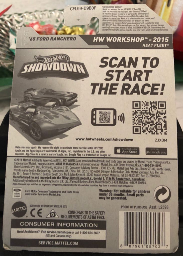 ’65 Ford Ranchero - HW WORKSHOP toy car collectible - Main Image 2