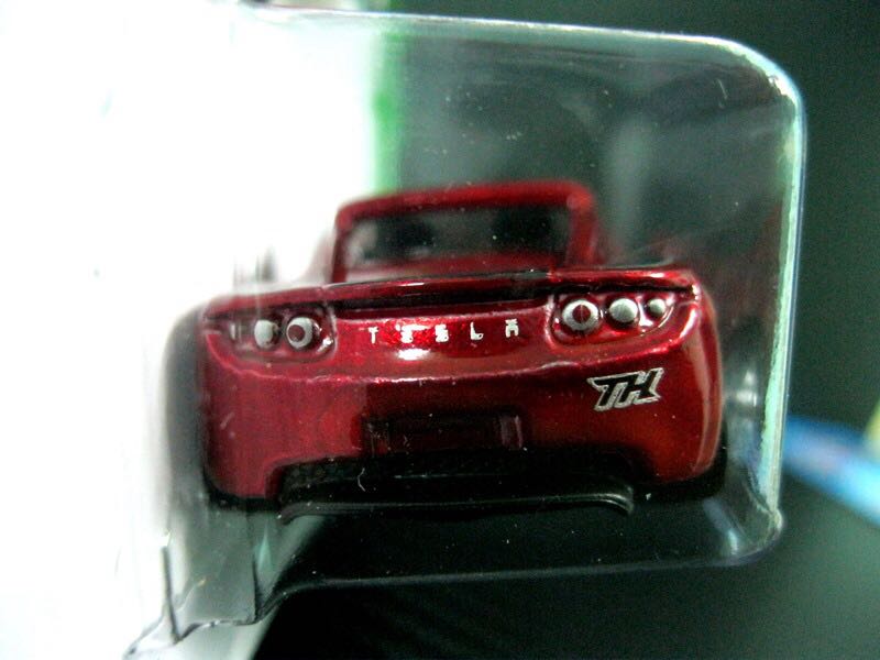 Tesla Roadster - HW Green Speed toy car collectible - Main Image 2