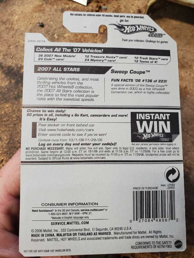 swoop coupe - Mainline 2006 toy car collectible - Main Image 3