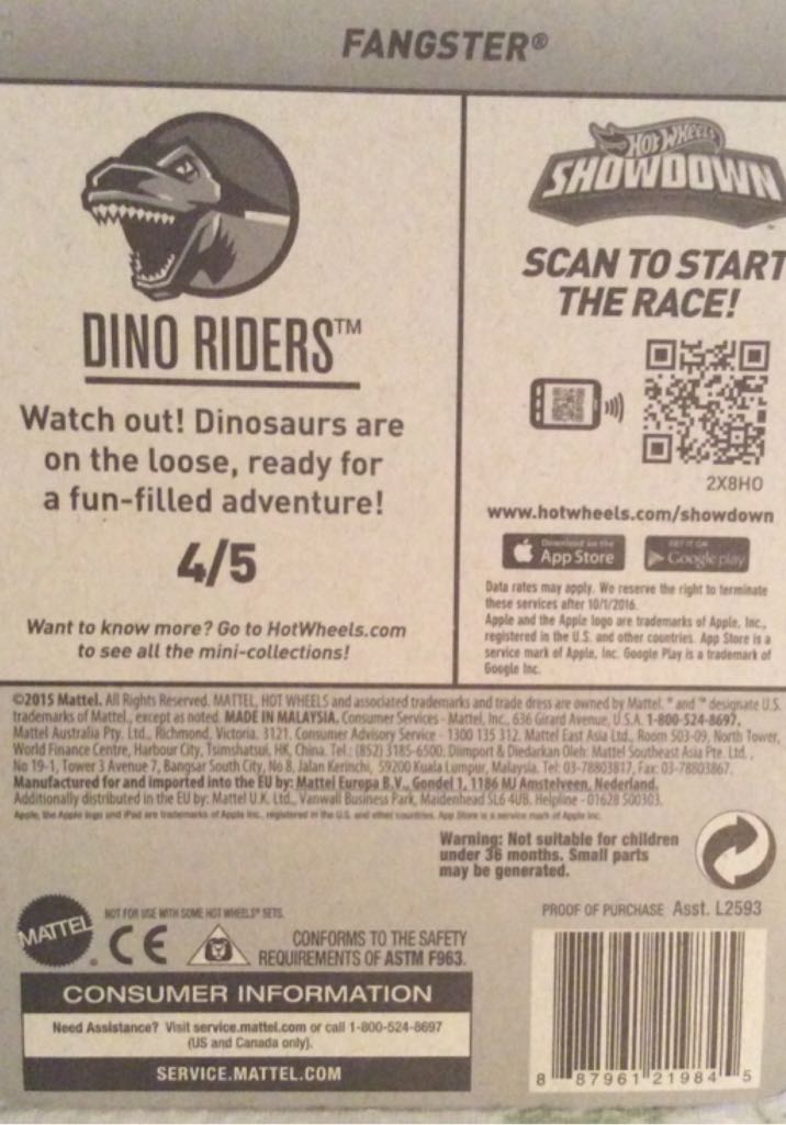 Fangster - Dino Riders toy car collectible - Main Image 2