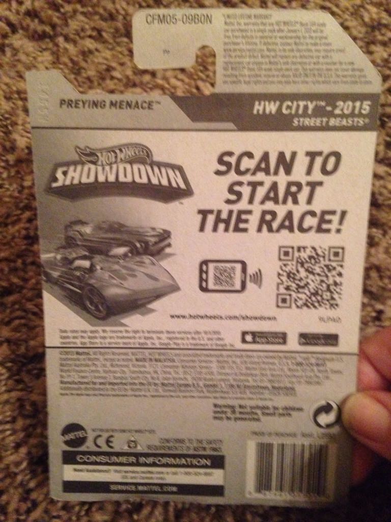 Preying Menace - 2015 HW City - Street Beasts toy car collectible - Main Image 2