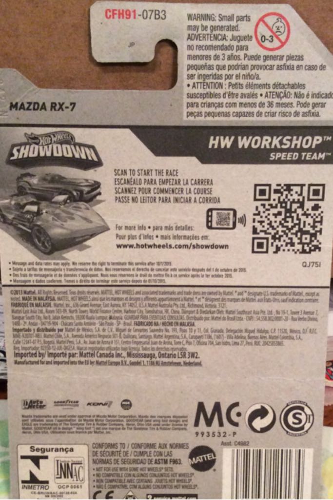 Hot Wheels Mazda RX-7 - HW WORKSHOP toy car collectible - Main Image 2