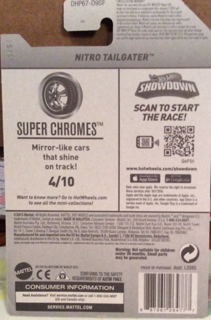 Hot Wheels Nitro Tailgater - Super Chromes toy car collectible - Main Image 2
