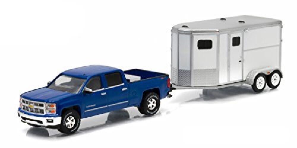 2015 Chevrolet Silverado 1500 and Horse Trailer - Hitch And Tow toy car collectible - Main Image 2