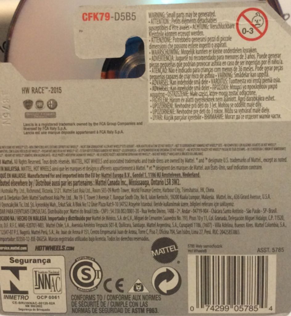 Lancia Stratos - 2015 HW Race - HW Race Team toy car collectible - Main Image 2