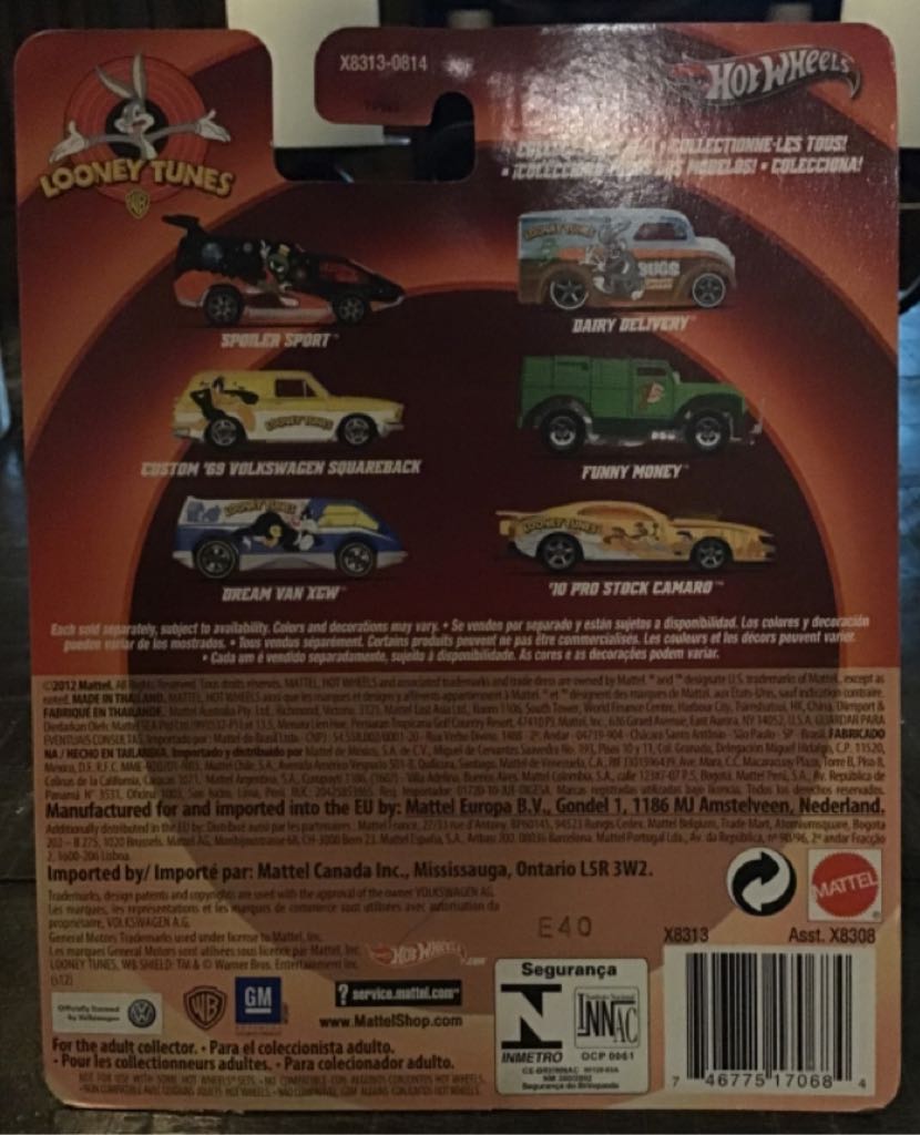 Spoiler Sport - HW Pop Culture - Looney Toons toy car collectible - Main Image 2