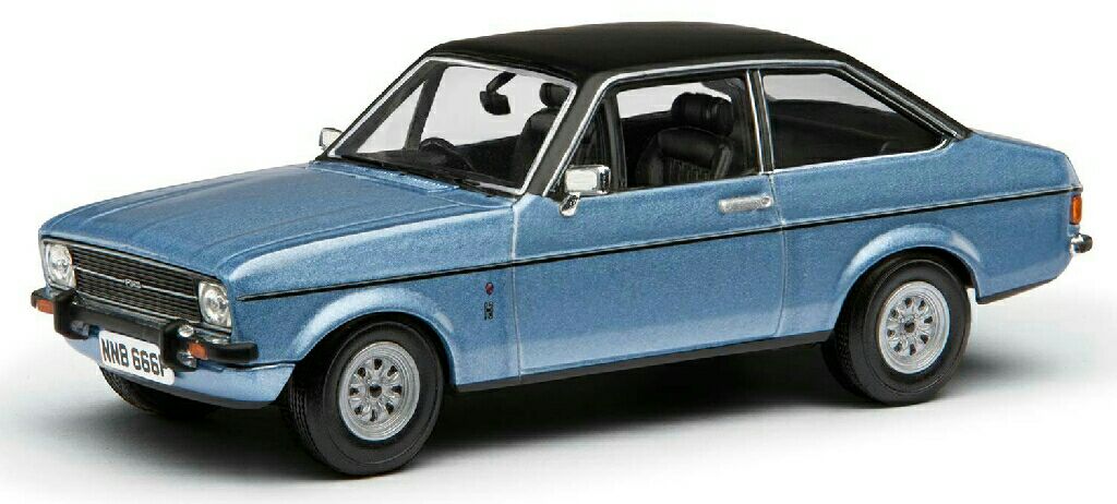 Ford escort mk2 1.3 ghia astro green  toy car collectible - Main Image 1
