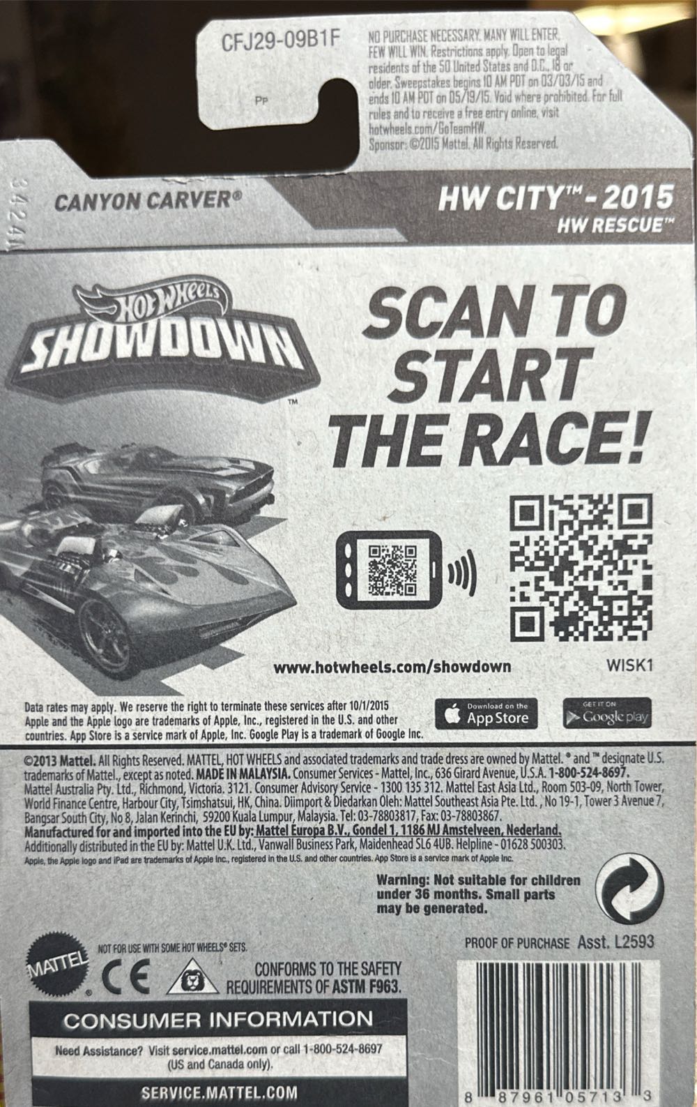 Canyon Carver(TH) - HW City toy car collectible - Main Image 2