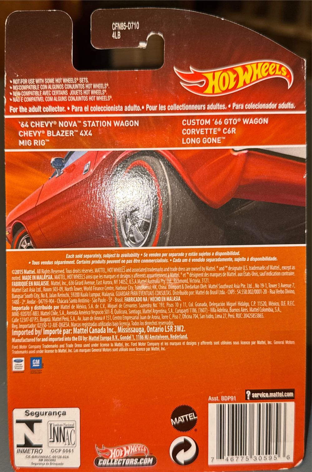 Chevy Blazer 4x4 - Hot Wheels Heritage Redline toy car collectible - Main Image 3