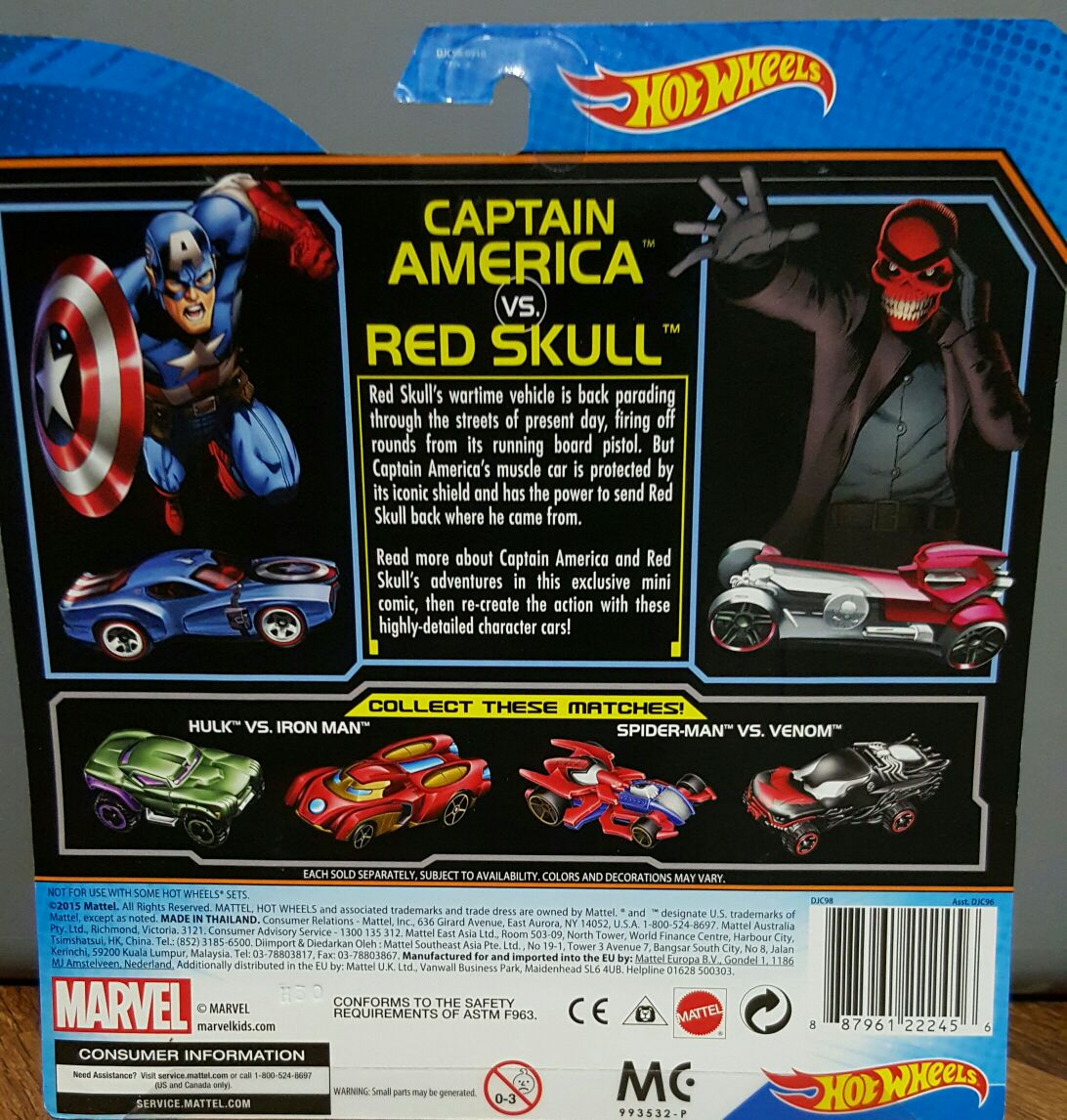 Marvel: Captain America vs Red Skull  toy car collectible - Main Image 2