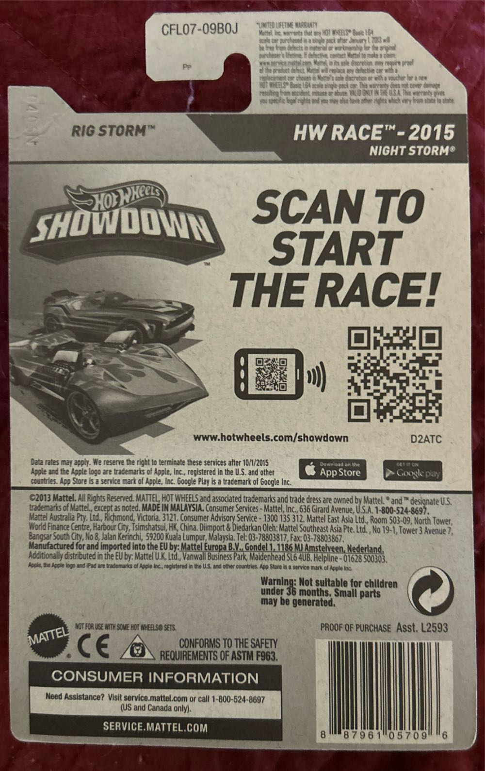 Rig Storm - HW Race toy car collectible - Main Image 3