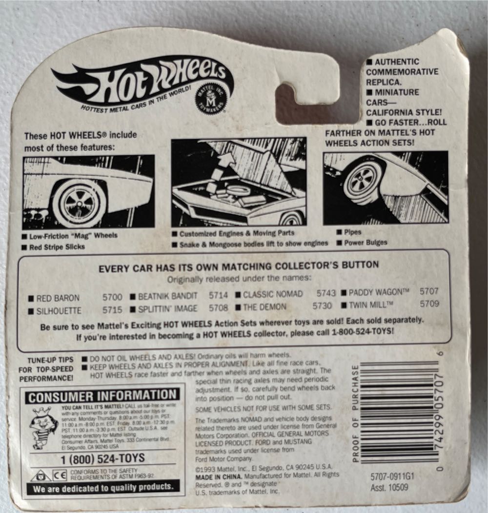 Paddy Wagon - 1993 Hot Wheels 25th Anniversary toy car collectible - Main Image 2