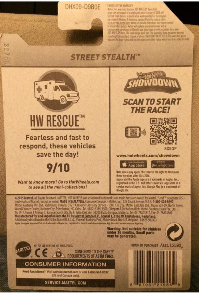 Street Stealth - Rescue toy car collectible - Main Image 2