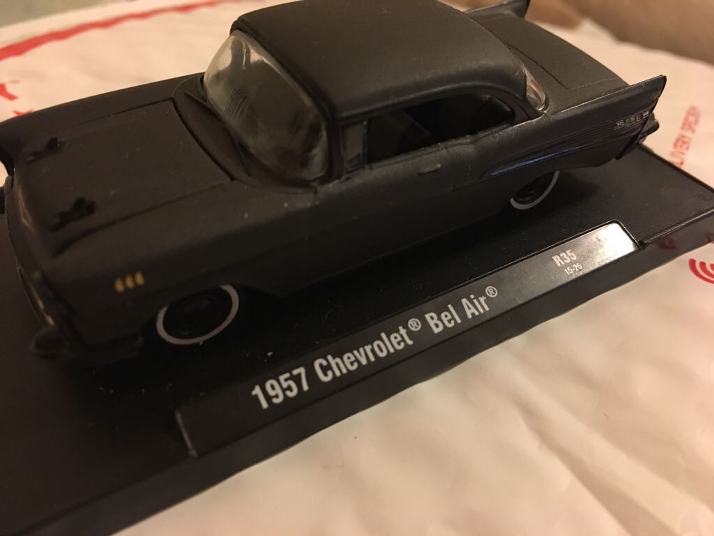 1957 Chevrolet Bel Air - Frozen Black Pearl Auto-Drivers toy car collectible - Main Image 2