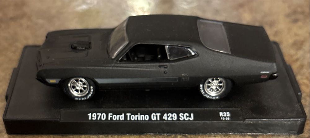 1970 Ford Torino 429 SCJ - Frozen Black Pearl Auto-Drivers toy car collectible - Main Image 2