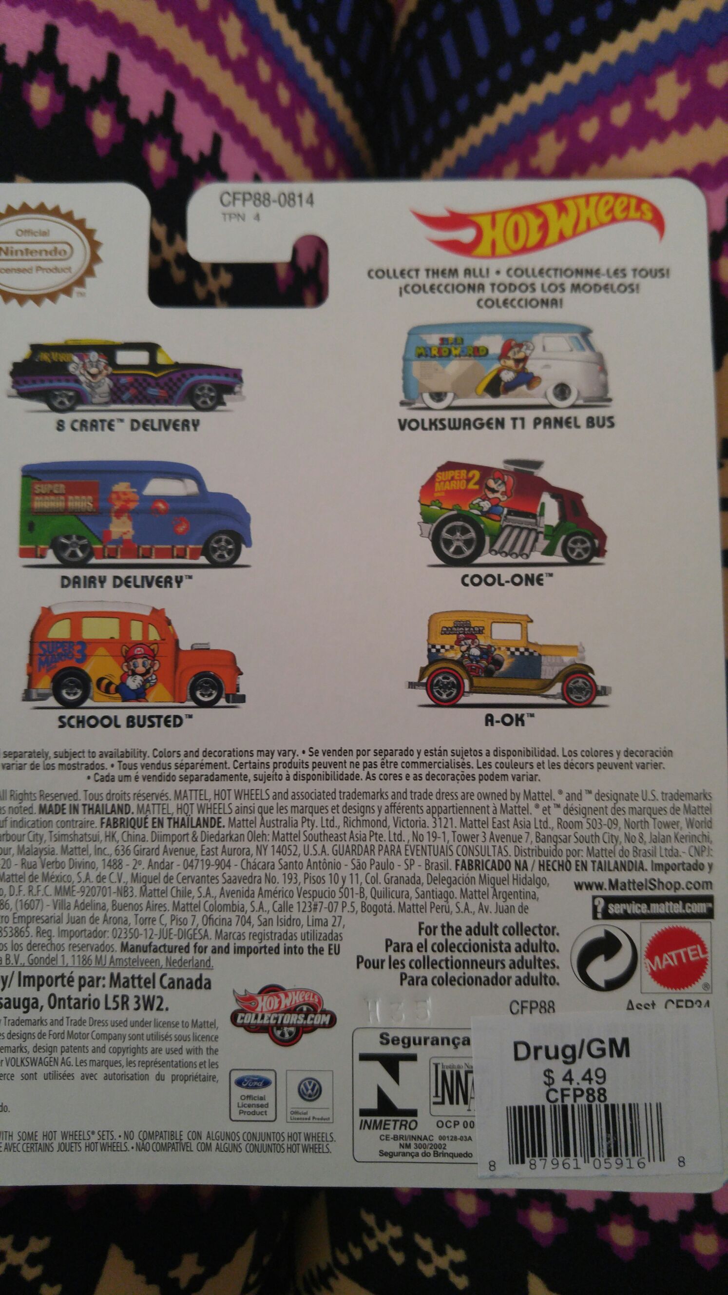 Dairy Delivery - HW 30th Anniversary Mario - Nintendo toy car collectible - Main Image 2