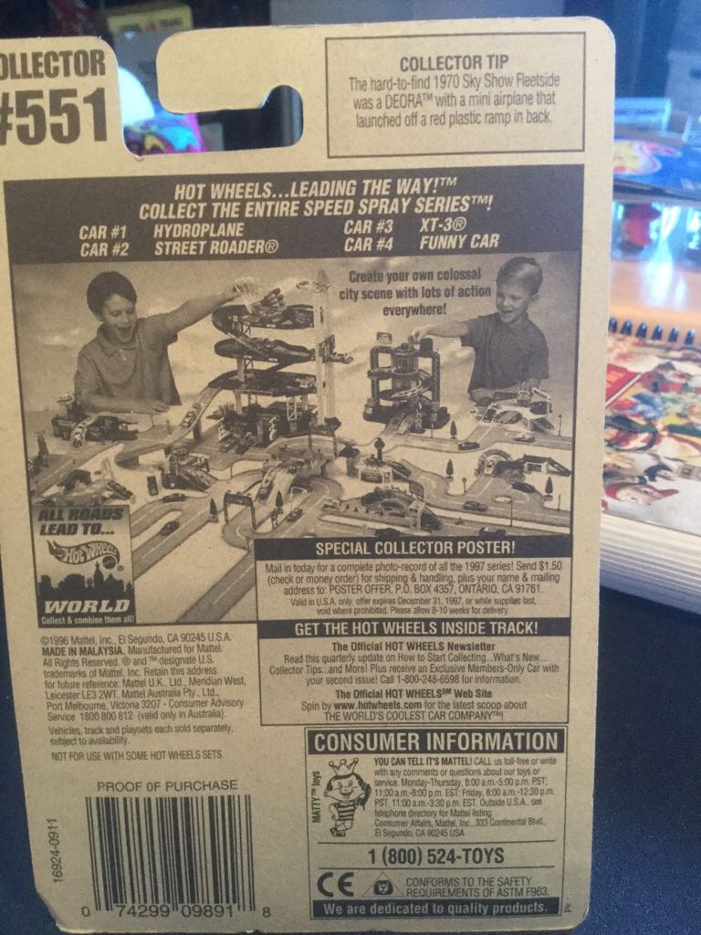 THREE WHEEL WINTER RACER - 1997 Speed Spray Series toy car collectible - Main Image 2