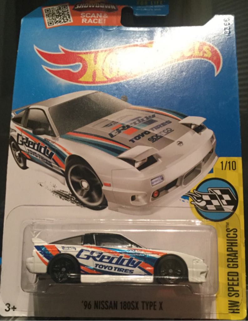 Nissan 180SX Type X 1996 - HW Speed Graphics toy car collectible - Main Image 1
