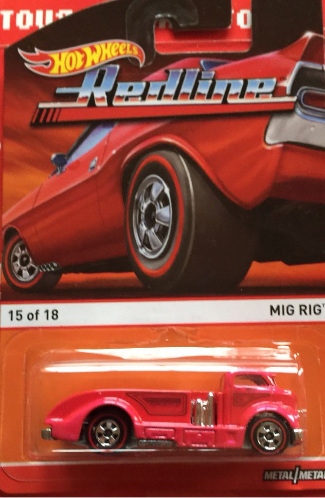 Mig Rig - 2015 HW Red Lines toy car collectible - Main Image 2