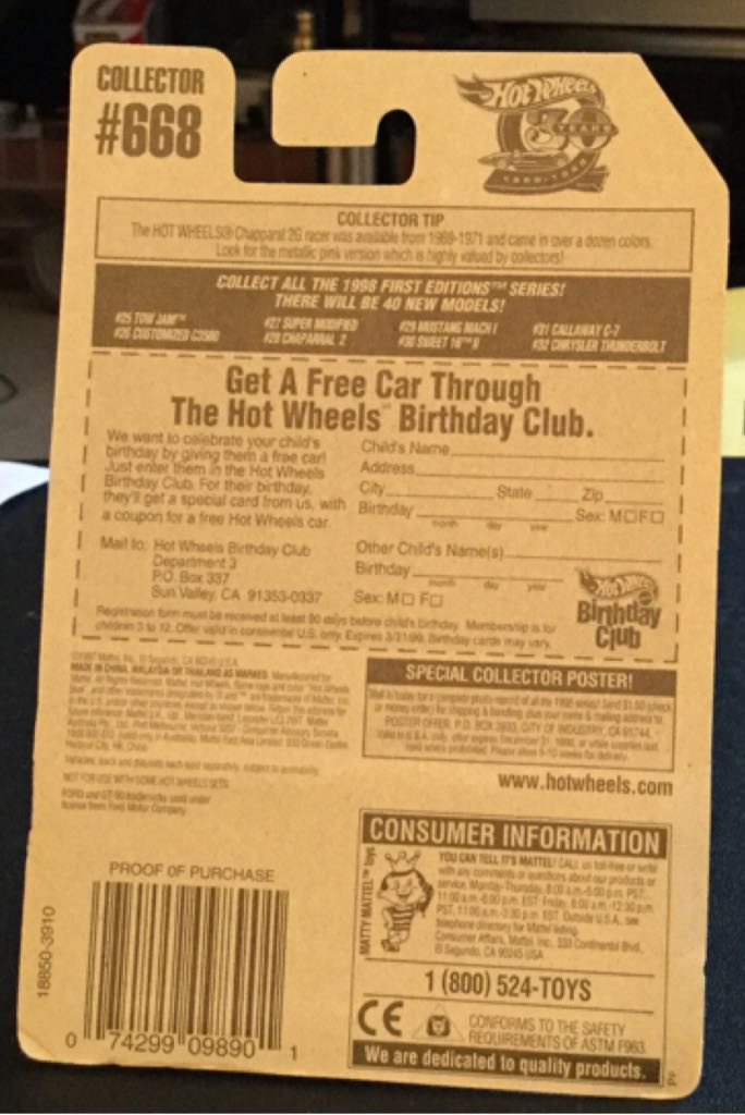 668 - Ford GT-90 - 1998 First Editions toy car collectible - Main Image 2