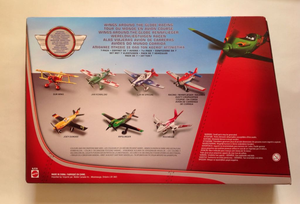 Wings Around The Globe 7 Pack - planes toy car collectible - Main Image 2