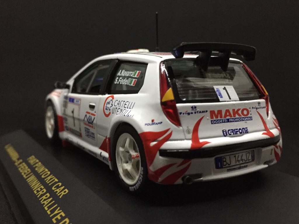 Fiat Punto Kit Car Rally - IXO toy car collectible - Main Image 2