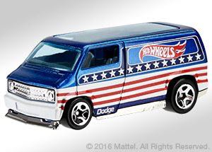 Custom 77 Dodge Van - Stars & Stripes toy car collectible - Main Image 2